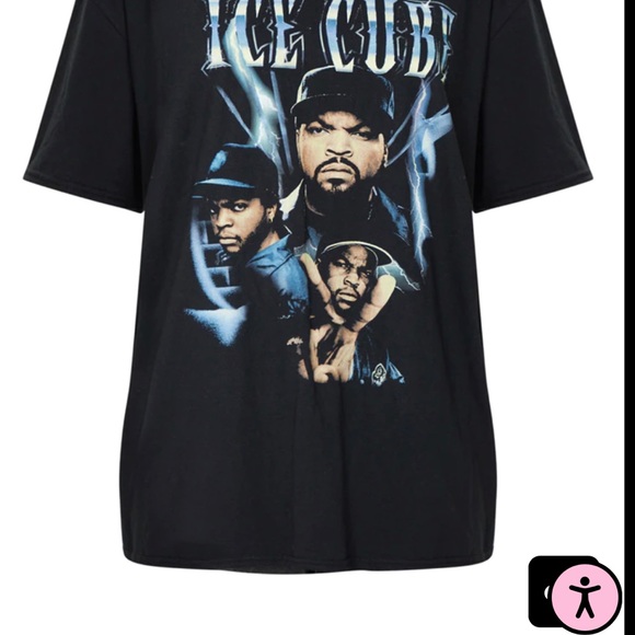 Black Ice Cube Vintage Printed T Shirt, Size M - Picture 2 of 3